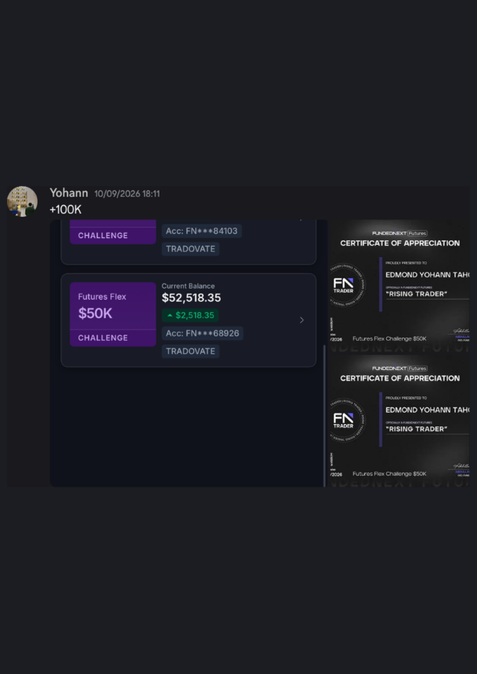 Preuve de payout FTMO de Yohann 5