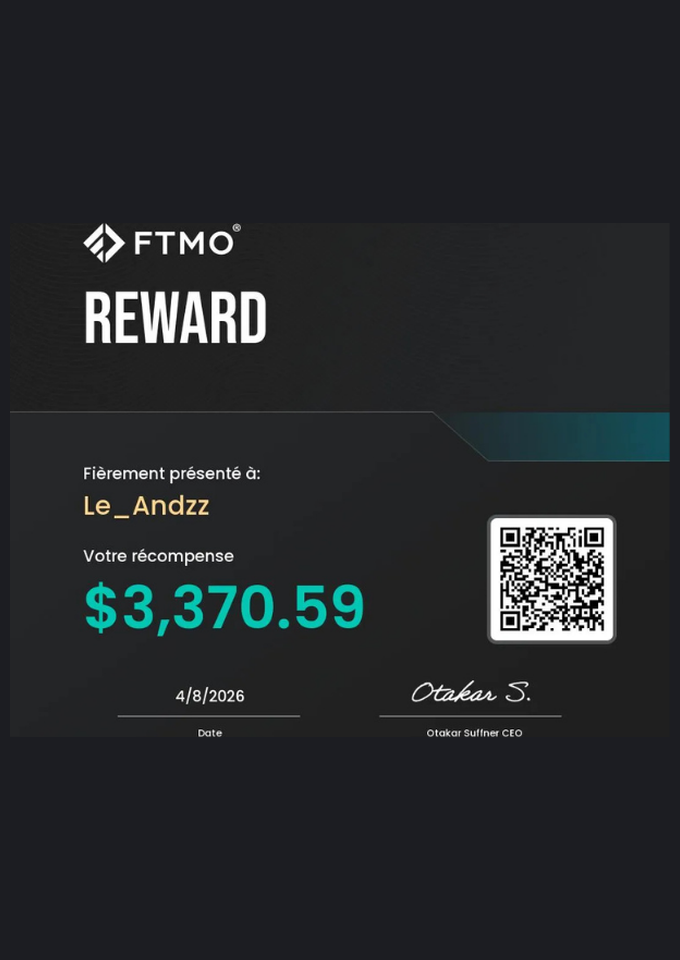 Preuve de payout FTMO de Andy 4